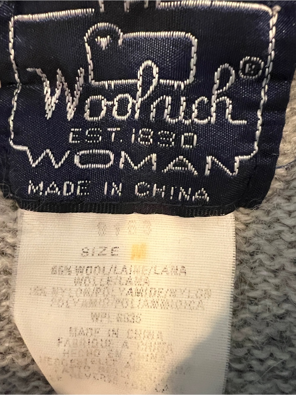 Vintage Woolrich Sheep Bunny Folk Art Wool Sweater Cottagecore Grandma - Picture 5 of 9